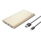 Hama 00173736 Premium Alu Power Pack, 8000 mAh, gold