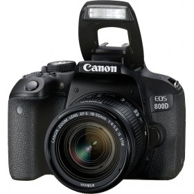 كانون (EOS 800D) كاميرا رقمية محترفة بعدسة 18-55 ملم