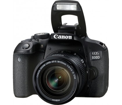 كانون (EOS 800D) كاميرا رقمية محترفة بعدسة 18-55 ملم