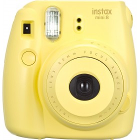 فوجي فيلم (Instax Mini8) كاميرا ديجيتال فورية, ذات لون أصفر
