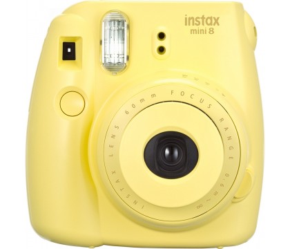 فوجي فيلم (Instax Mini8) كاميرا ديجيتال فورية, ذات لون أصفر