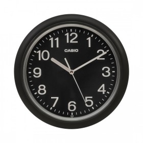 كاسيو (IQ-59-1BDF) ساعة حائط, ذو لون أسود / فضى - ONLINE