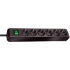 Brennenstuhl 1159500015 Eco-Line extension socket with switch 6-way black 1,5m H05VV-F 3G1,5