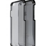 iLuv AI6PVYNEBK Vyneer Durable protective case with hard plastic transparent back and soft TPU frame for iPhone 6 Plus 