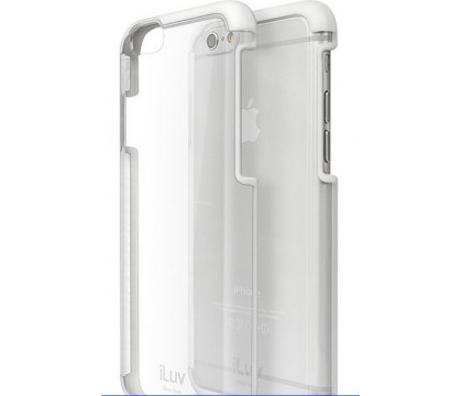 iLuv AI6PVYNEWH Vyneer Durable protective case with hard plastic transparent back and soft TPU frame for iPhone 6 Plus 
