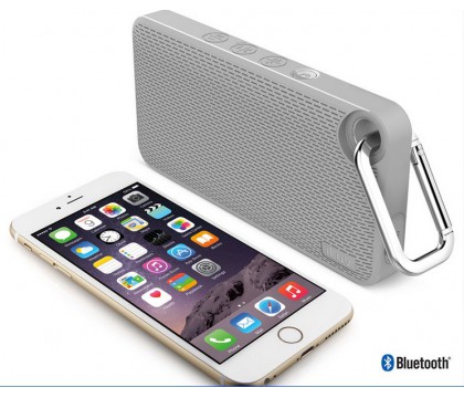 iLuv AUDMINI6GR Aud Mini 6 Slim portable weather-resistant wireless Bluetooth® speaker