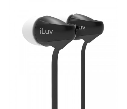 iLuv PEPPERMINTBK Peppermint™ Tangle-resistant noise-isolating stereo earphones