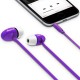 iLuv PEPPERMINTPU Peppermint™ Tangle-resistant noise-isolating stereo earphones