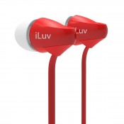 iLuv PEPPERMINTRD Peppermint™ Tangle-resistant noise-isolating stereo earphones
