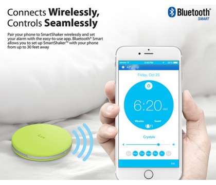 iLuv SMSHAKERGN SmartShaker™ Wireless Smartphone-Controlled Bluetooth® Bed Alarm Shaker