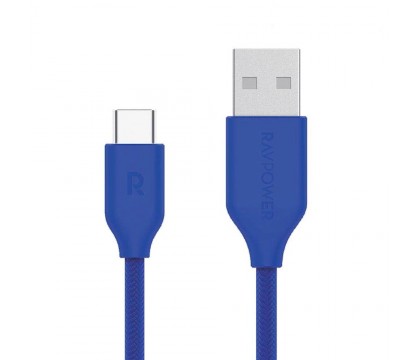 RAVPOWER RP-CB017 USB TO TYPE C CABLE 1M, BLUE