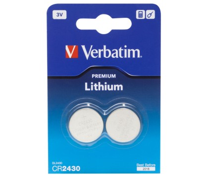 Verbatim 49937 CR2430 3V Lithuim Battery (2 pack) 