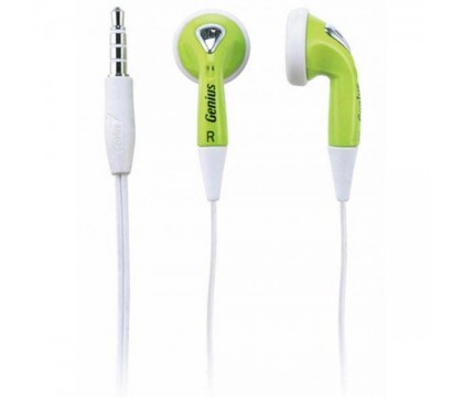 Genius 31710019103 Ear-Bud Headphones (GHP-02S) - Green