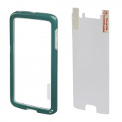 Hama 00136742 Edge Protector Cover for Samsung Galaxy S6 Edge + Screen Protector, green