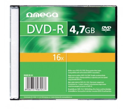 Omega OMD16S- DVD-R 4,7GB 16X  1Pack Slim