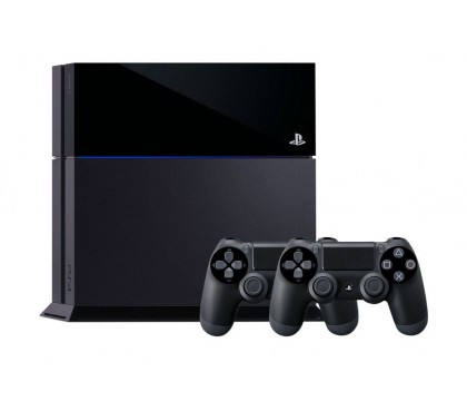 Sony CUH-1216B 1TB PlayStation 4 with 2 Dual Shock Controller + FIFA 2017, Black
