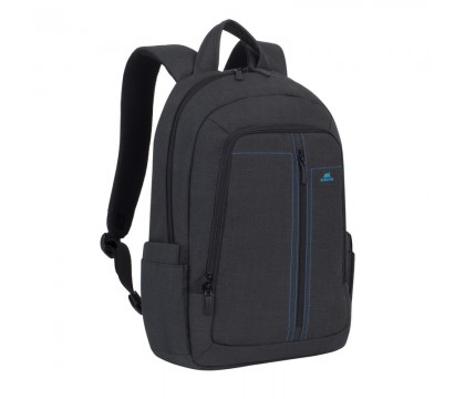 RIVA 7560 CASE LAPTOP CANVAS BACKPACK 15.6 INCH, BLACK