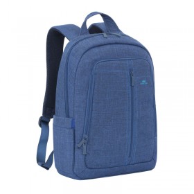 RIVA 7560 CASE LAPTOP CANVAS BACKPACK 15,6 INCH , BLUE