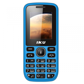 أى كيو (R105) تليفون محمول ثنائى الشريحة 1.77 بوصة, ذو لون ازرق