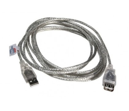 Media Tech 6223004631634 USB EXTENSION CABLE 3M, SILVER