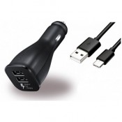 SAMSUNG LN920BB CAR CHRGER DUAL 15W + MICRO, BLACK