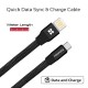 بروميت (COILINE-C)  كابل يو إس بى من النوع A ذو وجهين إلى طرف يو إس بى من النوع C بطول 1.2 متر, ذو لون أسود