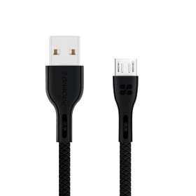 PROMATE POWERBEAM-M USB TO MICRO CABLE 1.2M, BLACK