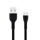 بروميت (POWERBEAM-M) كابل من يو اس بي الي ميكرو بطول 1.2 متر, ذو لون أسود