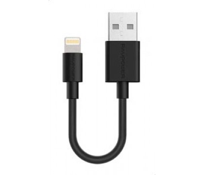 RAVPOWER RP-CB029 CABLE 0.2 LIGHTNING CABLE, BLACK