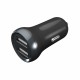 PORODO PD-383 CAR DUAL CHARGER 2.4A MINI, BLACK