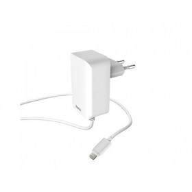 Hama 00178249 HOME CHARGER FIXED LIGHTNING 2.4A, WHITE