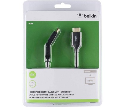 BELKIN F3Y023BT2M HIGH SPEED HDMI CABLE WITH ETHERNET 2M, BLACK