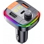 Yesido y45 fm transmitter PD 20w ,QC3.0 18W output 43w (max), Bluetooth, signal converter from wireless to fm u disk to reader with QC3.0 phone charger
