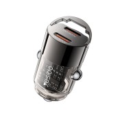 يسيدو (  Y69  ) شاحن سيارة صغير مصنوع من سبائك الألومنيوم بتصميم حلقة سحب, مزود بشاحن سريع PD بقوة 30 واط
 