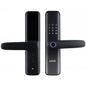 Lezn D01 Smart Door Lock, With Fingerprint, Password-Magnetic Card, Matte Black