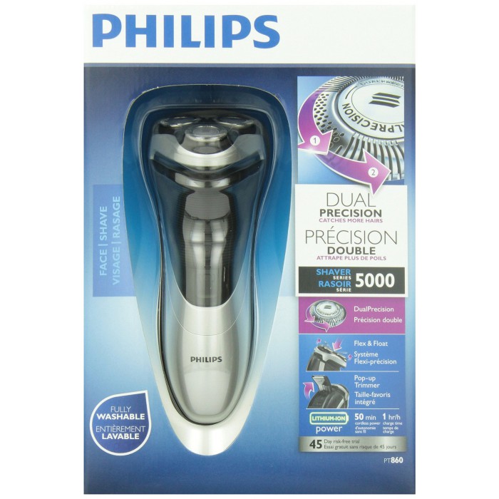 Buy From Radioshack online in Egypt PHILIPS PT860/16 Shaver series 5000 PowerTouch dry shaver 50 min cordless use/1h charge for only 673 EGP best price
