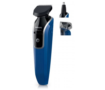 Philips QG3322/13  Multigroom series 3000 waterproof grooming kit Face 35 mins cordless use/10h charge