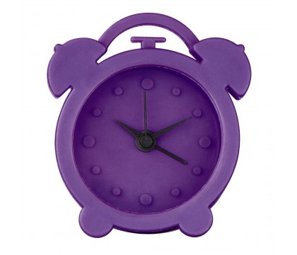 Hama 00123142 Mini Silicone Alarm Clock, Purple