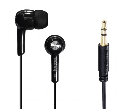 Hama 00135615 Basic4Music  In-Ear Stereo Headphones, black