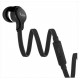 iLuv PARTYONSBK PARTY ON TANGLE-RESISTANT IN-EAR STEREO EARPHONES WITH MIC , Black