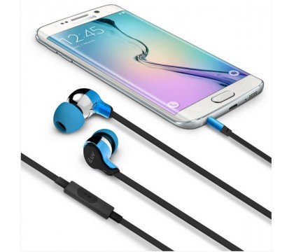 iLuv PARTYONSBL PARTY ON TANGLE-RESISTANT IN-EAR STEREO EARPHONES WITH MIC ,Blue