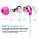 iLuv PARTYONSPK PARTY ON TANGLE-RESISTANT IN-EAR STEREO EARPHONES WITH MIC , Pink