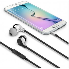 iLuv PARTYONSSI PARTY ON TANGLE-RESISTANT IN-EAR STEREO EARPHONES WITH MIC , Silver