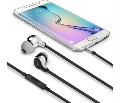 iLuv PARTYONSSI PARTY ON TANGLE-RESISTANT IN-EAR STEREO EARPHONES WITH MIC , Silver