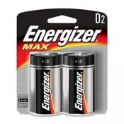 ENERGIZER E95 Size D ALKALINE, 2 Pack