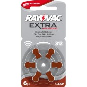 RAYOVAC Size 312 H.A BATTERY EXTRA 6 CELL