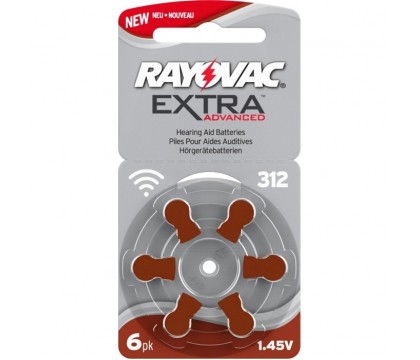 RAYOVAC Size 312 H.A BATTERY EXTRA 6 CELL