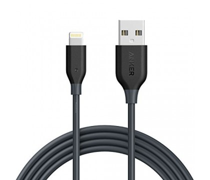Anker A8112012 PowerLine 6ft Lightning Apple MFi Certified / Charging Cable, Black