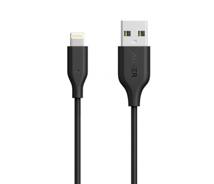 Anker A8111012 PowerLine 3ft Lightning Apple MFi Certified / Charging Cable, Black