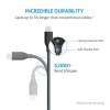 Anker A8111011 PowerLine 3ft Lightning Apple MFi Certified / Charging Cable, Space Gray